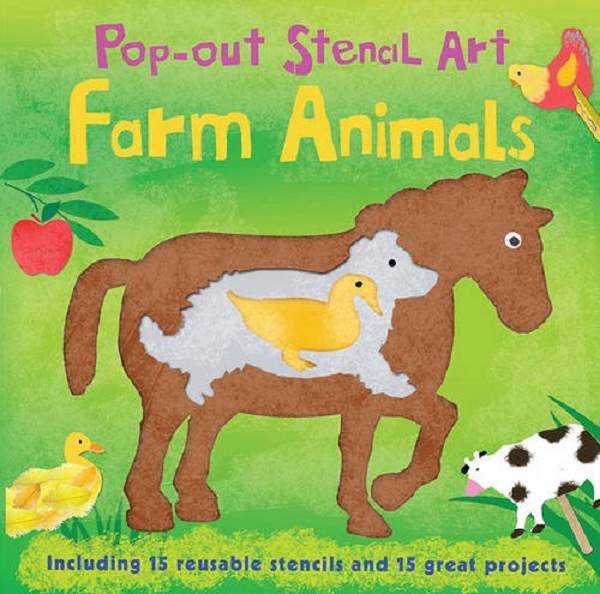 Паперова книга «Pop-Out Stencil Art. Farm Animals», автор Лаура Хемблтон - фото №1