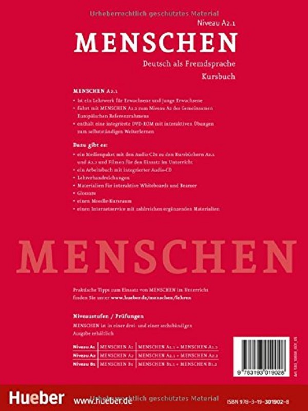 Бумажная книга «Menschen A2/1, Kursbuch mit DVD-ROM», автор Шарлотта Хаберсак - фото №1