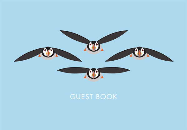 Паперова книга «I Like Birds: Flying Puffins Guest Book» - фото №1