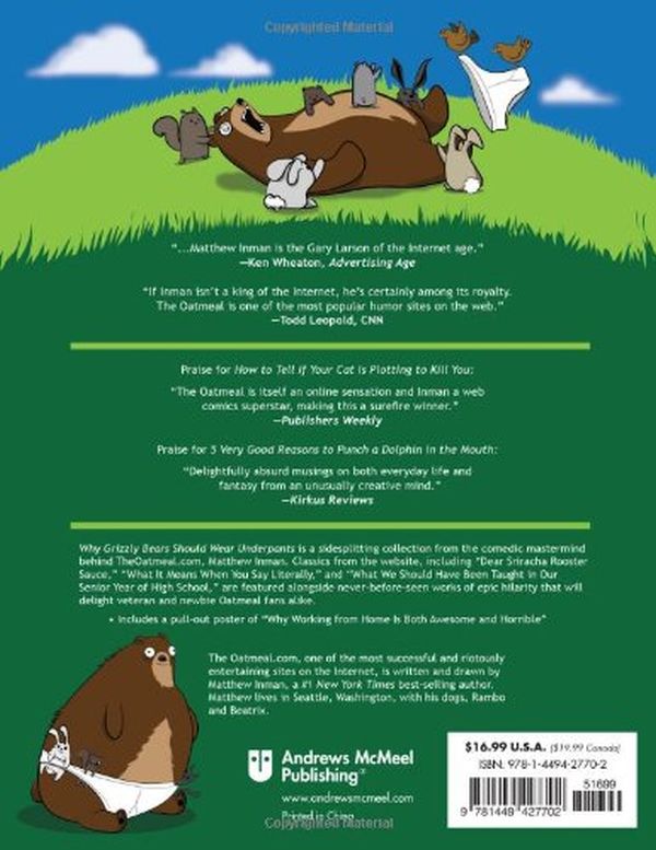 Бумажная книга «Why Grizzly Bears Should Wear Underpants», автор Мэттью Инман - фото №1