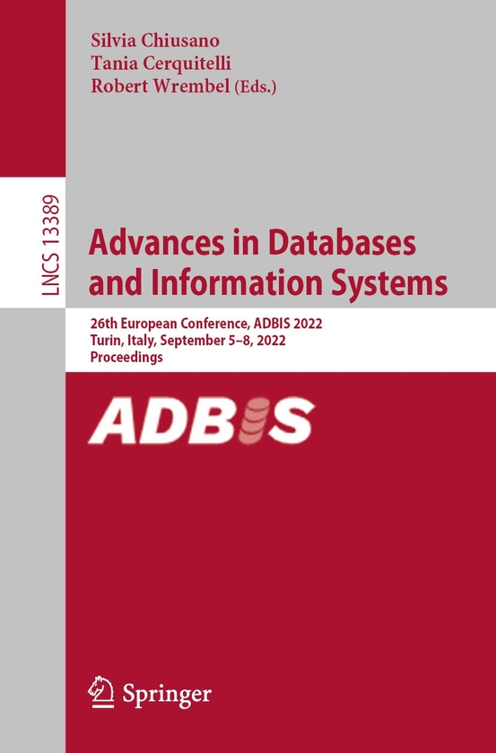 Бумажная книга «Advances in Databases and Information Systems» - фото №1