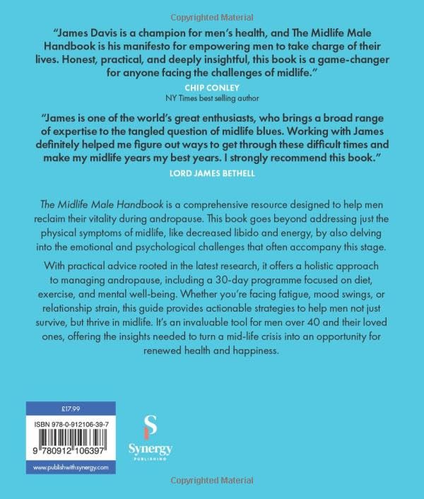 Бумажная книга «The Midlife Male Handbook: A Man's Guide To Thriving Through Andropause», автор Джеймс Дэвис - фото №1