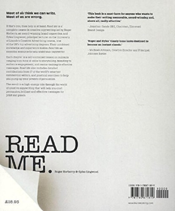Бумажная книга «Read Me. 10 Lessons for Writing Great Copy», автор Роджер Хорберри - фото №1