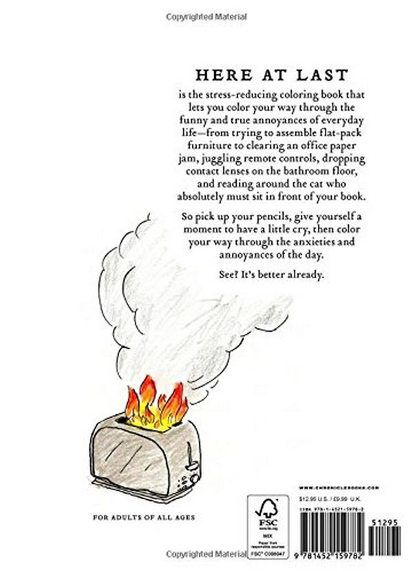 Бумажная книга «This Annoying Life. A Mindless Coloring Book for the Highly Stressed», автор Осло Дэвис - фото №1