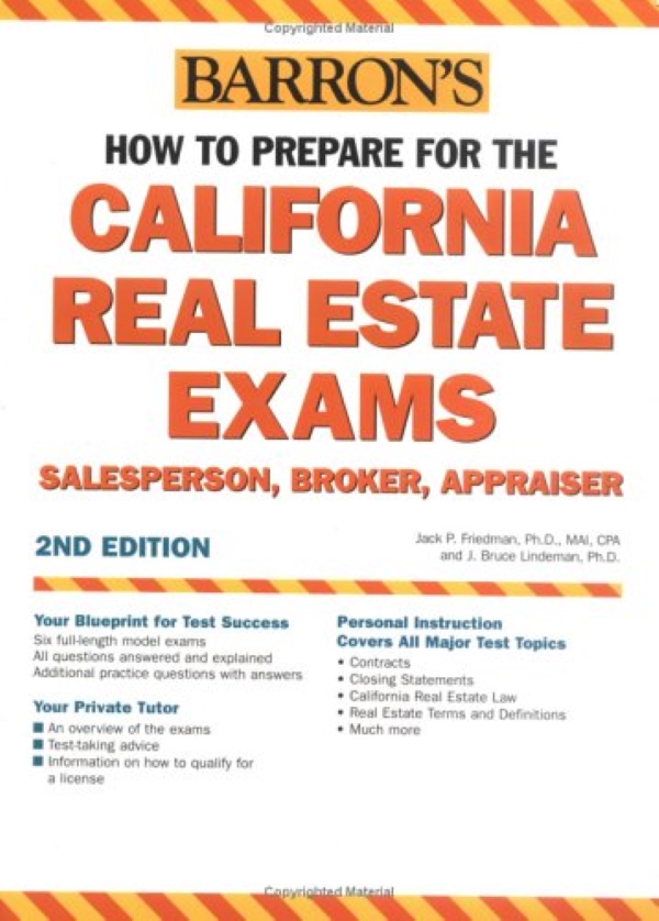 Бумажная книга « How to Prepare for the California Real Estate Exam : Salesperson, Broker, Appraiser», автор Джек П. Фридман - фото №1