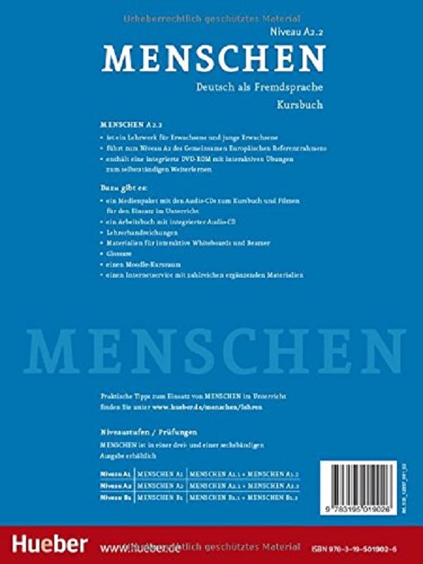 Бумажная книга «Menschen A2/2, Kursbuch mit DVD-ROM», автор Шарлотта Хаберсак - фото №1