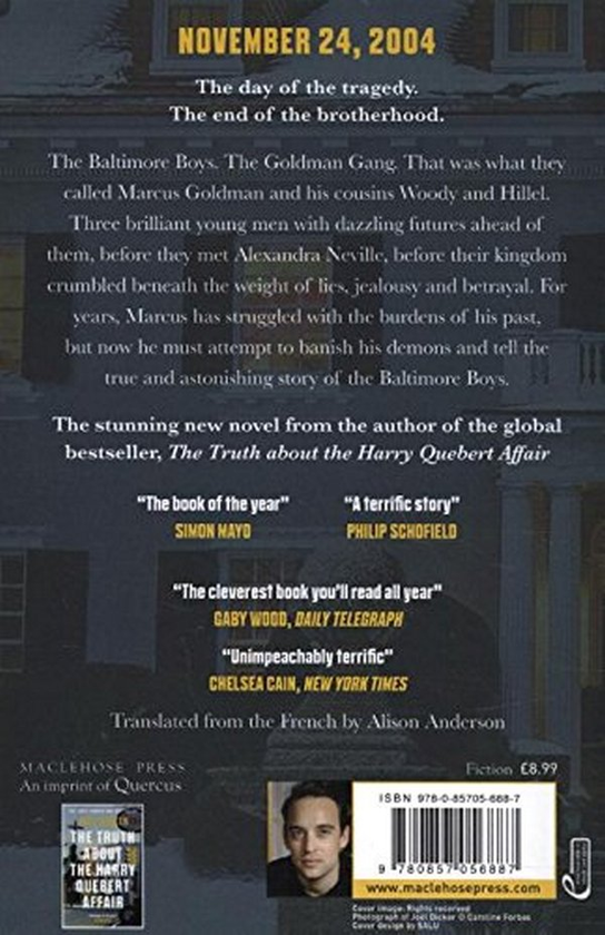 Паперова книга «The Baltimore Boys», автор Жоель Діккер - фото №1