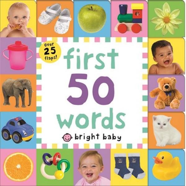 Паперова книга «Lift The Flap Tab First 50 Words», автор Роджер Прідді - фото №1