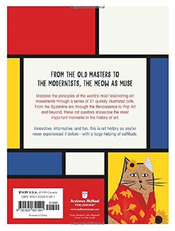Бумажная книга «A History of Art in 21 Cats», автор Ниа Гулд - фото №1