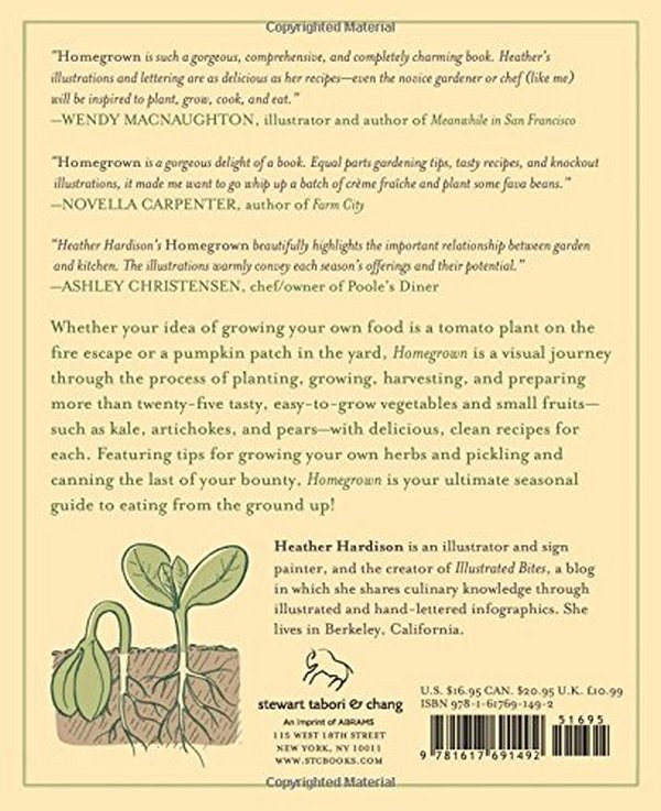 Бумажная книга «Homegrown. Illustrated Bites from Your Garden to Your Table», автор Хизер Хэрдисон - фото №1
