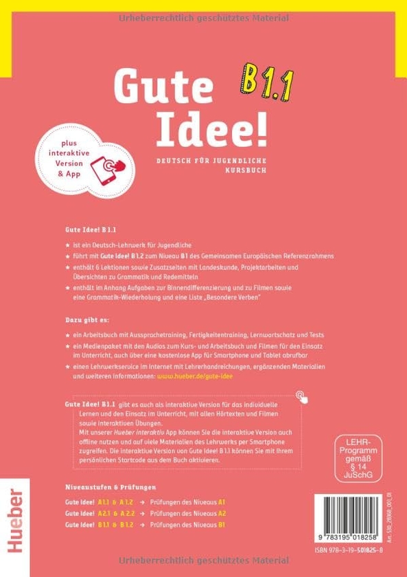 [object Object] «Gute Idee! B1.1 / Deutsch für Jugendliche / Kursbuch plus interaktive Version», авторов Вилфрид Кренн, Герберт Пухта - фото №2 - миниатюра