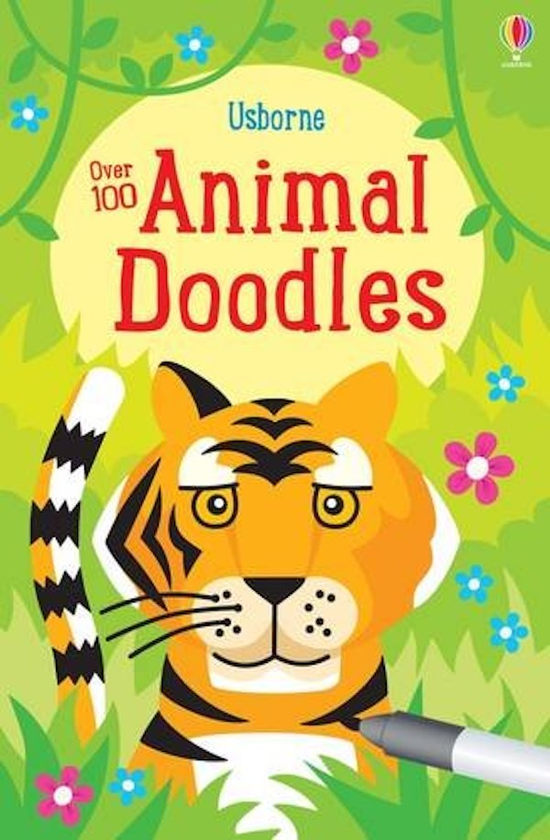 Паперова книга «Over 100 Animal Doodles», автор Фіона Вотт - фото №1