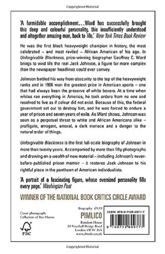 Бумажная книга «Unforgivable Blackness. The Rise and Fall of Jack Johnson», автор Джеффри Уорд - фото №1