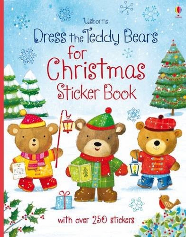 Бумажная книга «Dress the teddy bears for Christmas Sticker book», автор Фелисити Брукс - фото №1