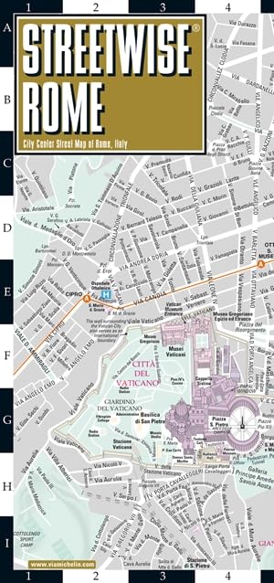 Бумажная книга «Streetwise Rome Map - Laminated City Center Street Map of Rome, Italy. City Plan» - фото №1