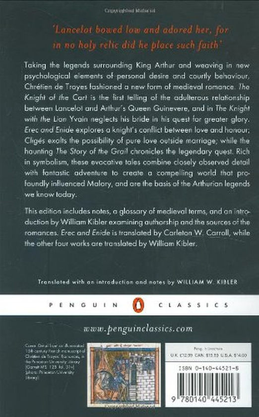 Бумажная книга «Arthurian Romances», автор Кретьен де Труа - фото №1