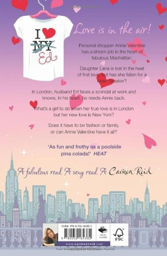 Паперова книга «New York Valentine», автор Кармен Рід - фото №1