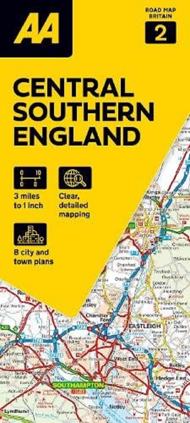 Бумажная книга «AA Road Map Central Southern England» - фото №1