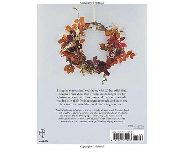 Паперова книга «Wreaths: Fresh, Foraged & Dried Floral Arrangements», авторів Террі Чендлер, Кеті Сміт - фото №1