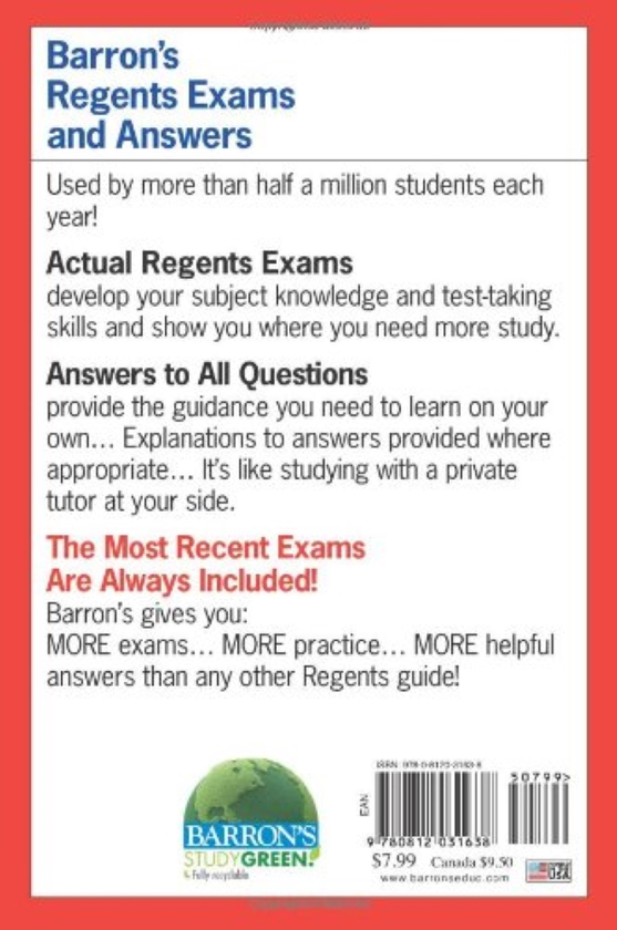 Бумажная книга «Regents Exams and Answers: Chemistry», автор Альберт Тарендаш - фото №1