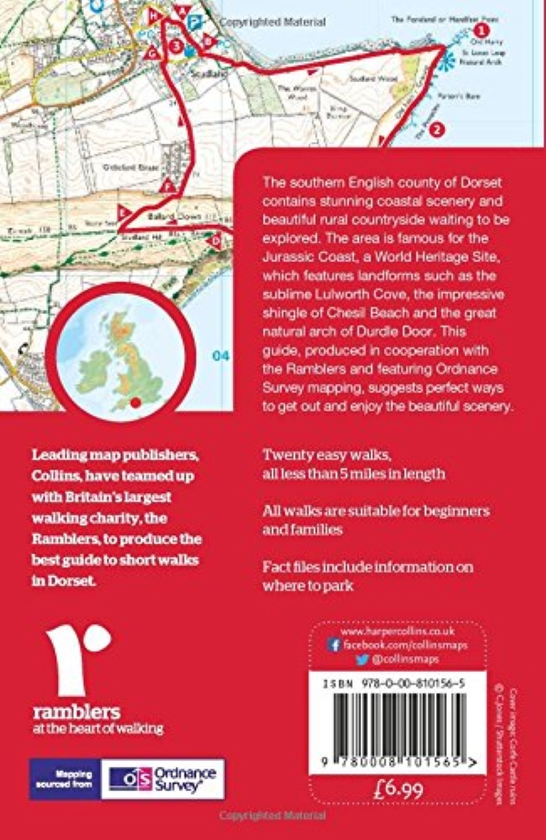 Бумажная книга «Short Walks in Dorset (New edition)», автор Карты Коллинза - фото №1