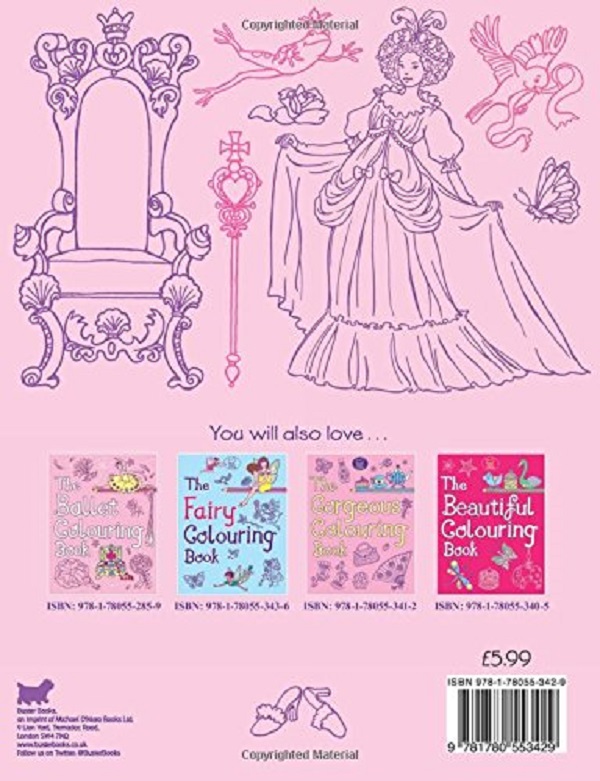 Паперова книга «The Princess Colouring Book», автор Енн Кронхаймер - фото №1
