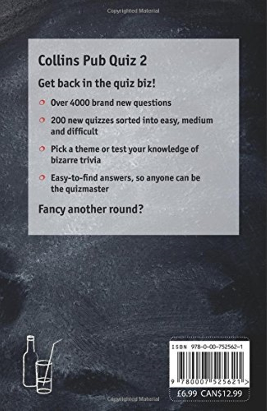 Паперова книга «Collins Pub Quiz 2» - фото №1
