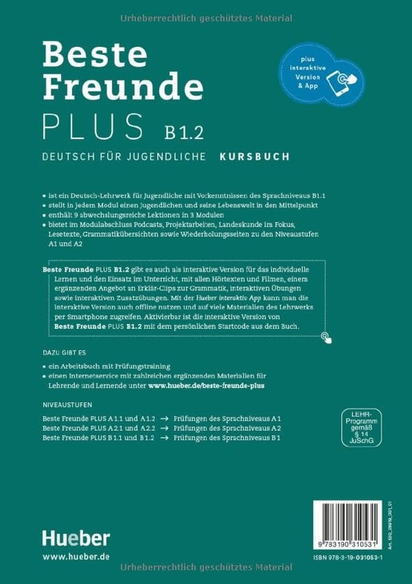 [object Object] «Beste Freunde PLUS B1.2. Kursbuch plus interaktive Version», авторів Аня Шуман, Крістіан Сойте, Мануела Джорджіякакі - фото №2 - мініатюра