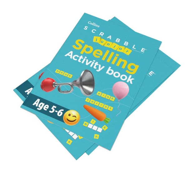 Бумажная книга « SCRABBLE™ Junior Spelling Activity Book» - фото №1