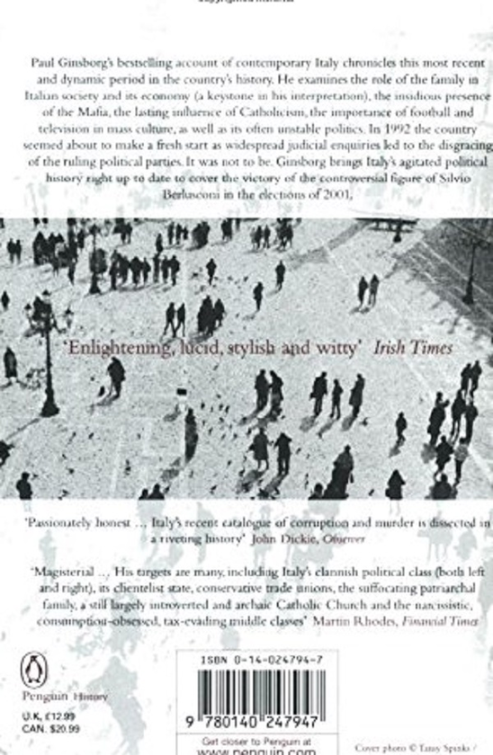 Паперова книга «Italy and its Discontents 1980-2001», автор Пол Гінсборг - фото №1