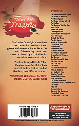 Бумажная книга «Three Act Tragedy», автор Агата Кристи - фото №1