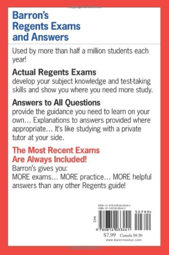 Бумажная книга «Regents Exams and Answers: U.S. History and Government», автор Евгений В. Резник - фото №1