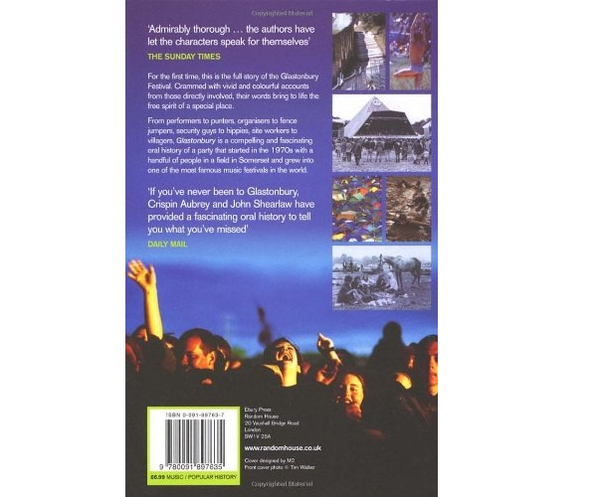 Паперова книга «Glastonbury: An Oral History of the Music, Mud & Magic», авторів Кріспін Обрі, Джон Ширло - фото №1