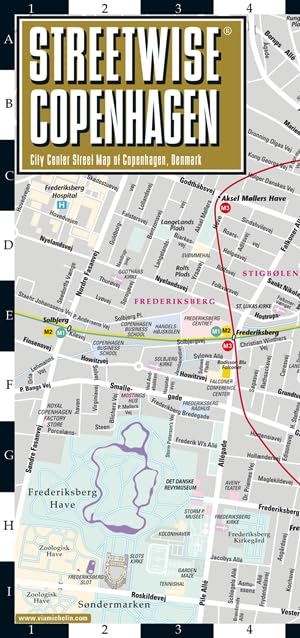 Бумажная книга «Streetwise Copenhagen Map - Laminated City Center Street Map of Copenhagen, Denmark. City Plan» - фото №1