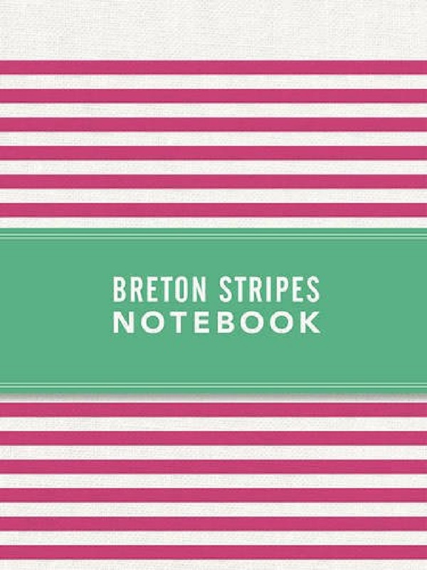 Бумажная книга «Breton Stripes Hot Pink » - фото №1