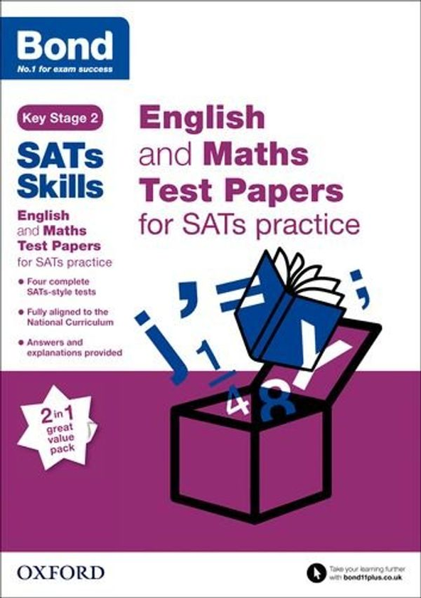 Бумажная книга «Bond SATs Skills: English and Maths Test Paper Pack for SATs Practice», автор Мишельджой Хьюз - фото №1