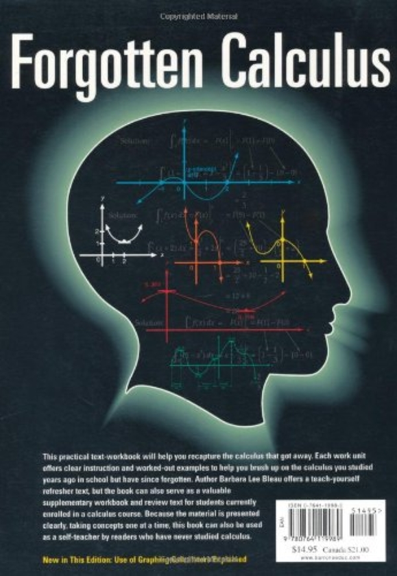Бумажная книга «Forgotten Calculus», автор Барбара Ли Бло - фото №1
