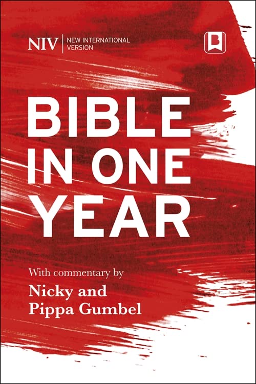 Паперова книга «NIV Bible in One Year with Commentary by Nicky and Pippa Gumbel», автор Нікі Гамбель - фото №1