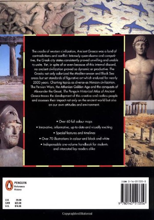 Паперова книга «The Penguin Historical Atlas of Ancient Greece», автор Роберт Моркот - фото №1