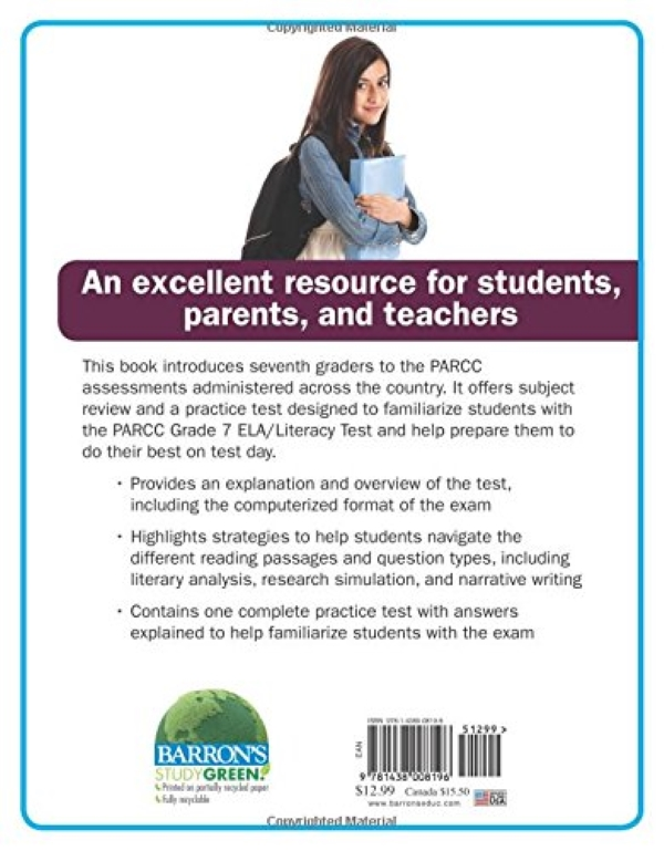 Паперова книга «Let's Prepare for the PARCC Grade 7 ELA/Literacy Test», автор Джозеф С. Піццо - фото №1
