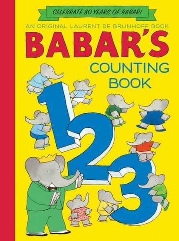 Паперова книга «Babar's Counting Book», автор Лорен де Брюнгофф - фото №1