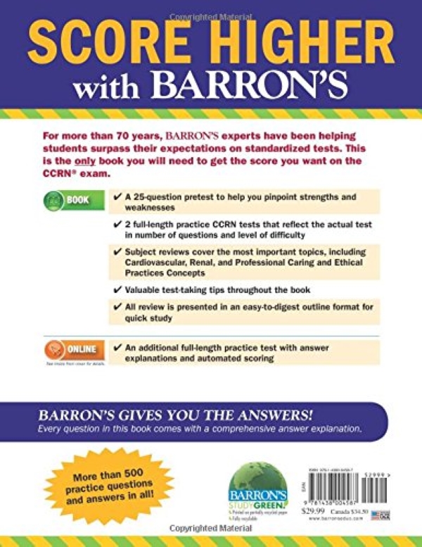 Паперова книга «Barron's CCRN Exam », автор Патрицiя Хуарес - фото №1