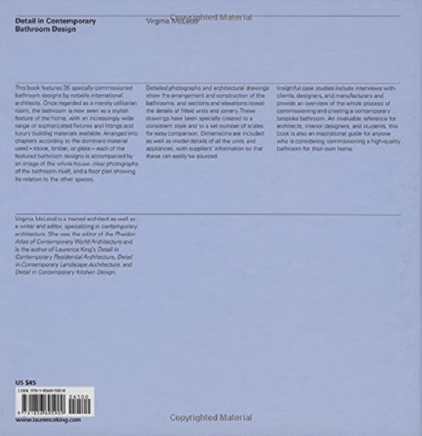 Бумажная книга «Detail in Contemporary Bathroom Design», автор Вирджиния Маклеод - фото №1