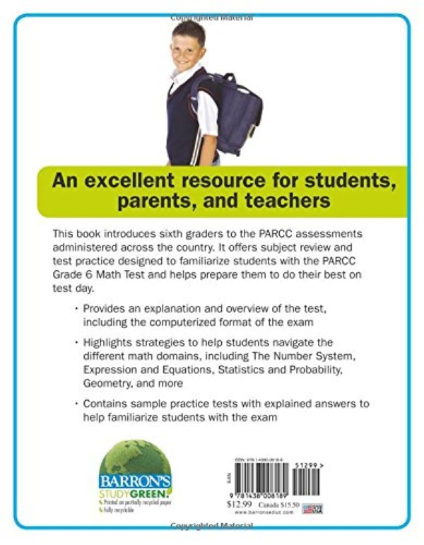 Паперова книга «Let's Prepare for the PARCC Grade 6 Math Test», автор Мэрі Елізабет Платт - фото №1
