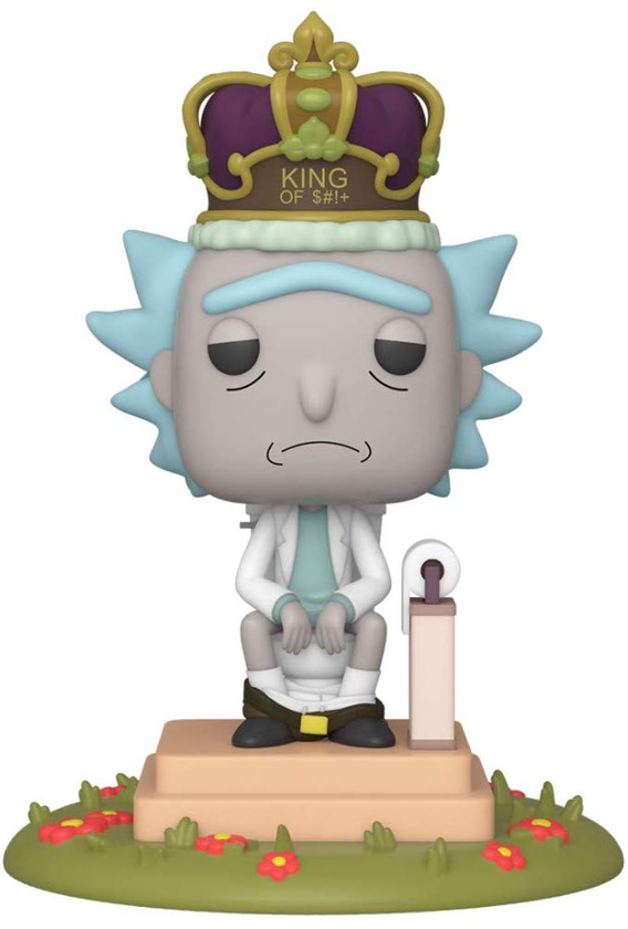  «Коллекционная фигурка Funko Pop! Deluxe Rick & Morty-King of $#+ with Sound (45437)», бренда Funko Pop - фото №1