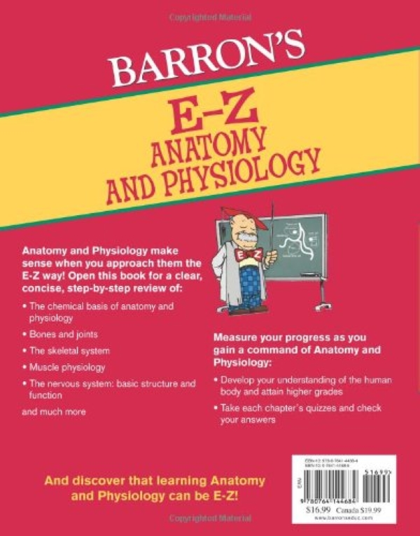 Бумажная книга «E-Z Anatomy and Physiology», автор Барбара Крумхардт - фото №1