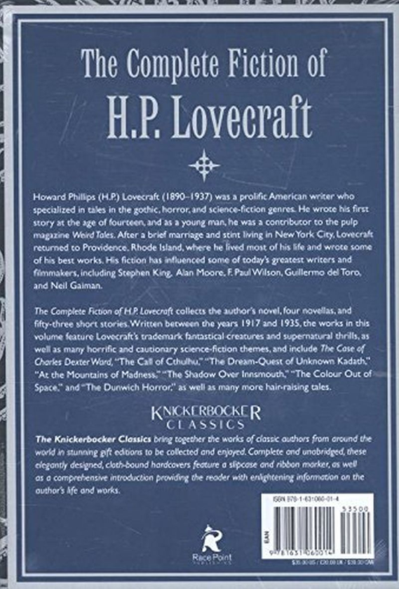 Бумажная книга «Complete Fiction of H. P. Lovecraft», автор Говард Лавкрафт - фото №1