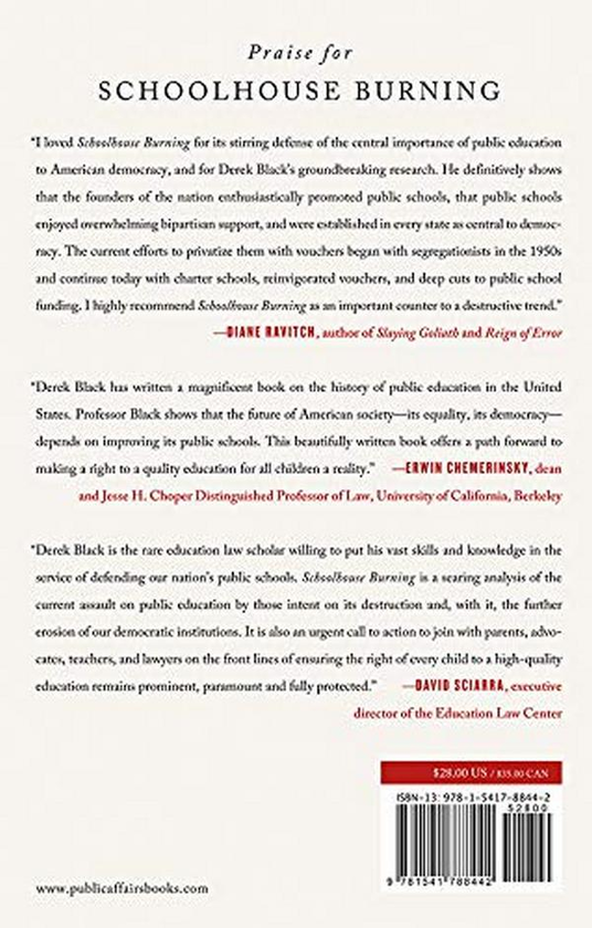 Бумажная книга «Schoolhouse Burning», автор Дерек Блэк - фото №1