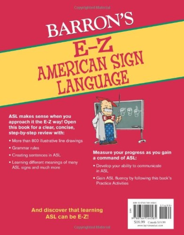 Бумажная книга «E-Z American Sign Language», автор ДэвидСтюарт - фото №1