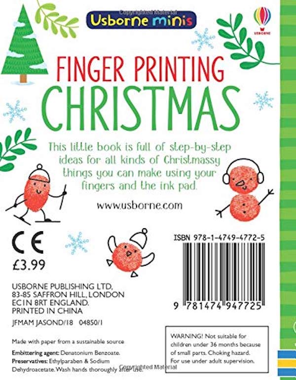 Бумажная книга «Finger Printing Christmas», автор Сэм Смит - фото №1